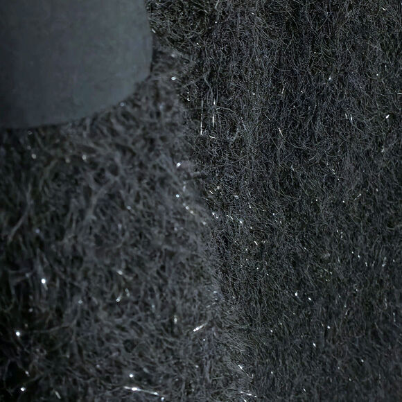 Joe Fresh Women's Dress Black Whimsigoth Cocktail Party Sparkle Feathered Sz 14 - Picture 5 of 8